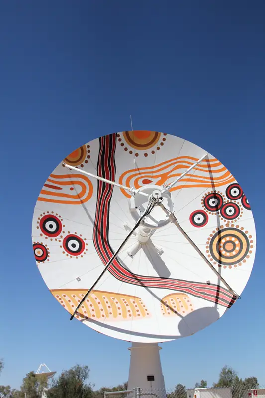 Groundstations Alice Springs Geoscience Australia Antenna front on