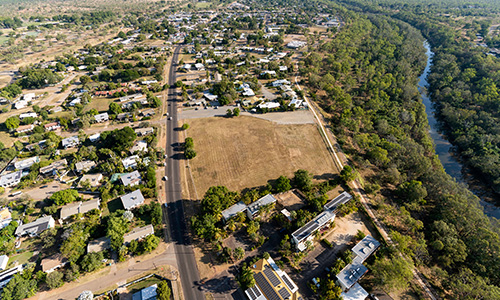 Aerial view of Katherine